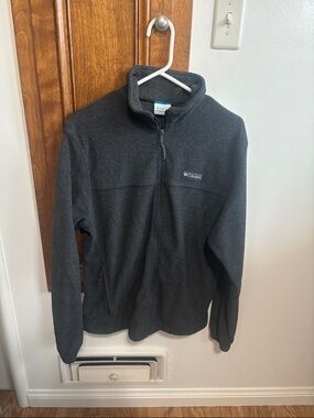 Columbia Charcoal Gray Full-Zip Fleece Jacket
